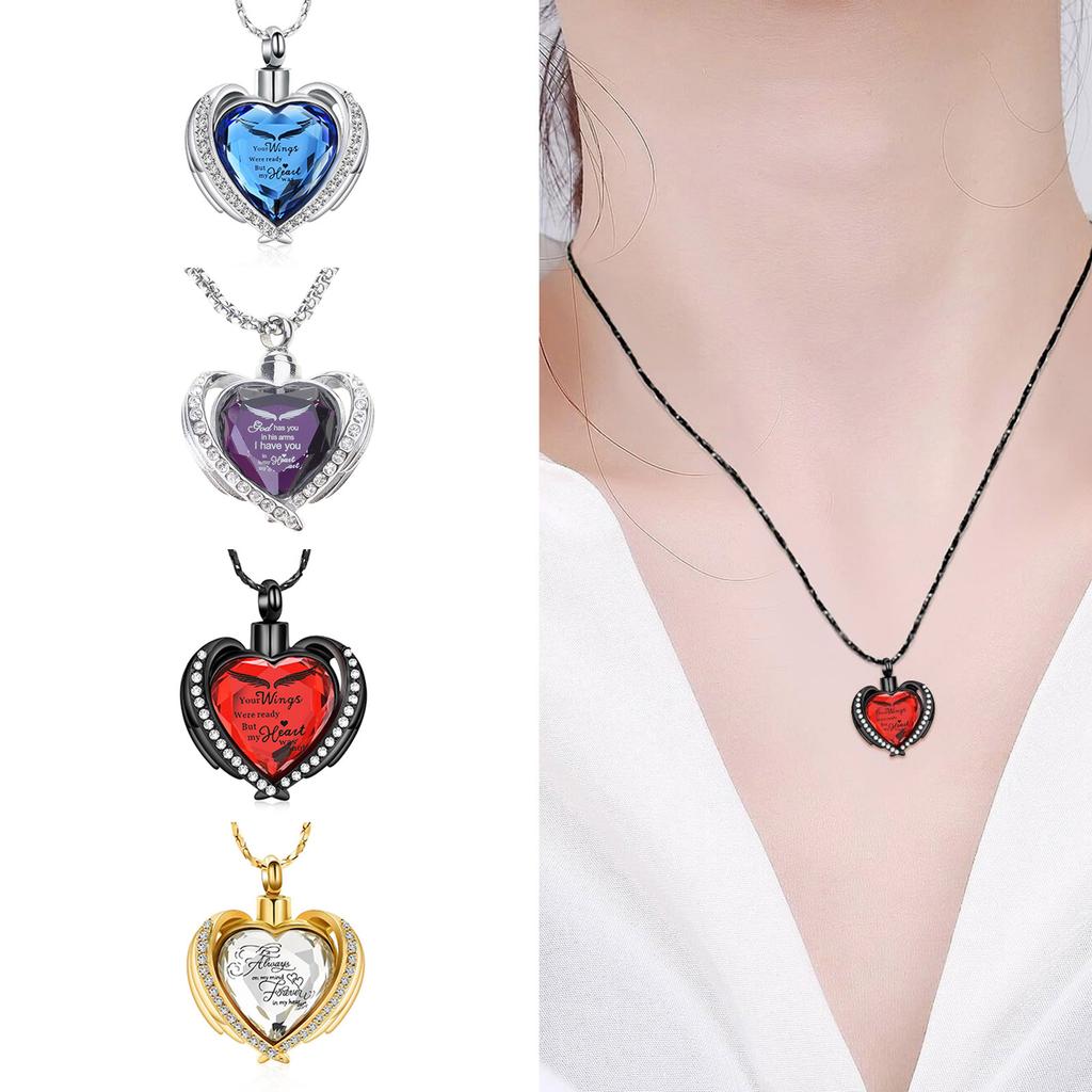 Stylish Stainless Steel Necklace Pet Remembrance Necklace Perfect for Pet Ashes Designed for Convenience and Durability