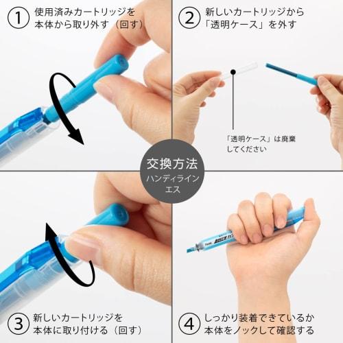 Pentel Highlighter Pen Cartridge Handy Line S XSLR3-S Sky Blue