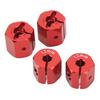 4PCS 12mm Hex Adapter Aluminum Alloy 12mm Wheel Hex Hub Drive Adapters for   SCX10 90046 for D90 1Celsius10 RC Car