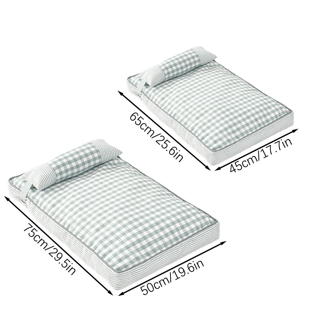 Large Dogs Dog Bed With Pillow Washable Super Soft Comfort Sleeping Blanket Anti-Slip Bottom Removable Cover Mattress Supplies