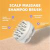 Scalp Massage Shampoo Brush, with Soft Silicone Bristles for Hair Growth & Dandruff Removal, Waterproof Hair Scrubber for All Hair Types