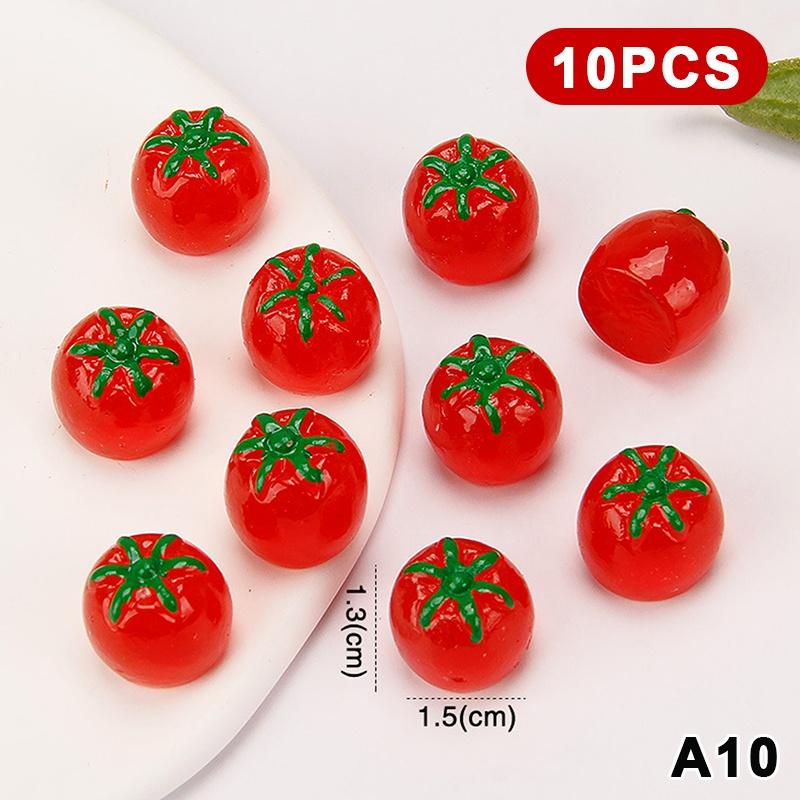 10Pcs Fruit Filled Resin Lovely Stress Relief Toy Soft Slow Diy Rising Deformable Squeeze Fidget Sensory Toy