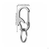 Stainless Steel Bottle Opener Keychain MultiFunction Mini Polished Finish