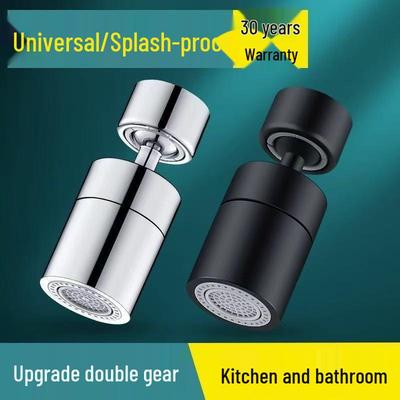 Universal Rotatable Kitchen Faucet Extender & Anti-Splash Aerator Filter