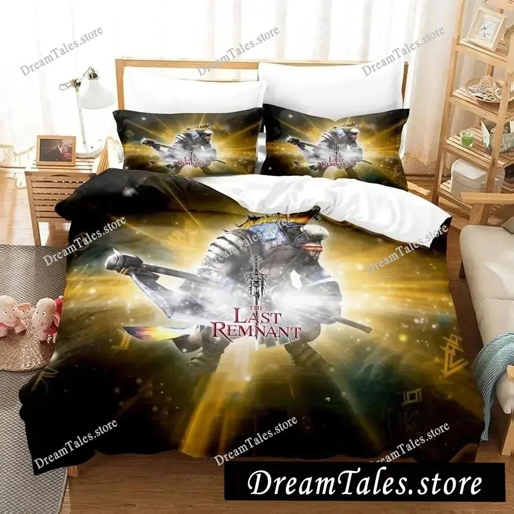 The Last Remnant Bedding Set Cartoon Anime Adult Kid Bedroom Duvetcover Sets 3D Kawaii Quarto Masculino Twin Set Luxury Gift