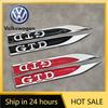 2026 New For VOLKSWAGEN VW 2Pcs Red Black Metal Logo GTD Emblem Car Fender Side Badge For Volkswagen VW Golf 7 6 5 4 MK4 Polo Je