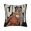 Punch Baby Monkey Pillow Case  Vintage Pillow Cover Polyester Design Cushion Cover Pillowcases For Sofa Home Decorative