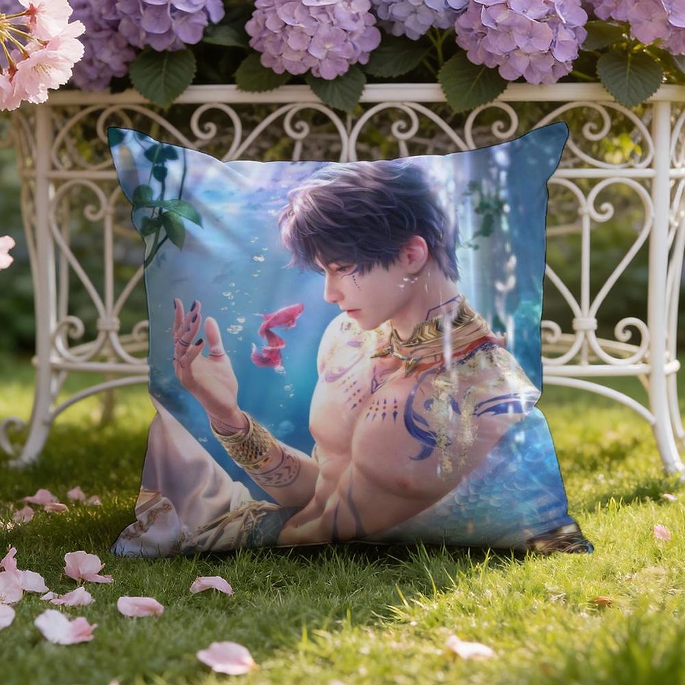 R-Rafayel Love D-Deepspace Cushion Cover Home & Car Dual-Scene Pillow Cover: Reversible for Premium Comfort