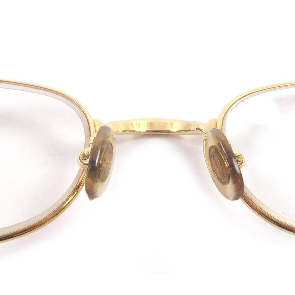 Great Cartier Glasses Trinity Square Frame gold mens Used