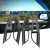 4Pcs Carbon Fiber Style Interior Window Lift Button Cover Trim Frame for Hyundai Lafesta 18-19