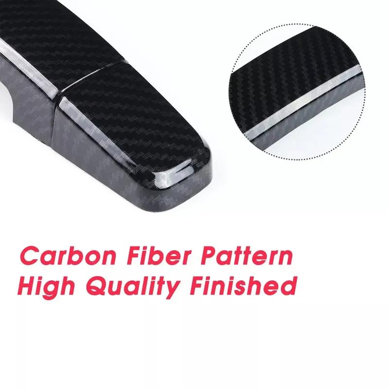 For Chevrolet Camaro 2010 2011 2013 2014 2015 Carbon Fiber Style Car Door Handle Cover Sticker Trim Accessories Protect Decor