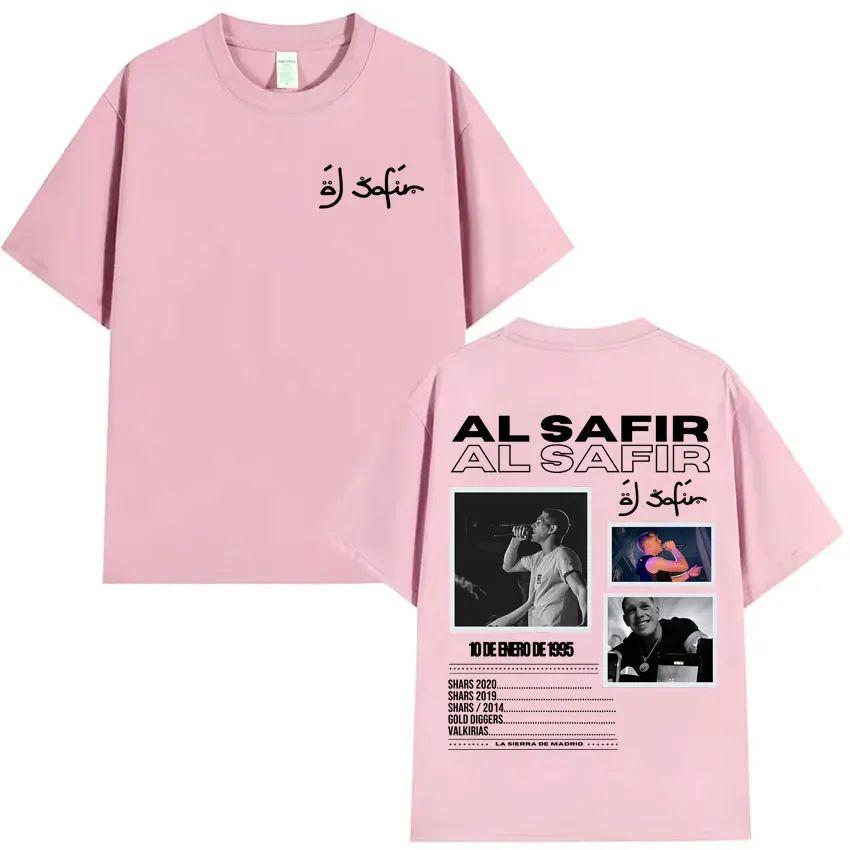 Hip Hop Tshrit Rapper Al Safir Tour Graphics Harajuku Clothing Oversized Tide T-shirts Gothic Casual Y2K T Shirt Streetwear