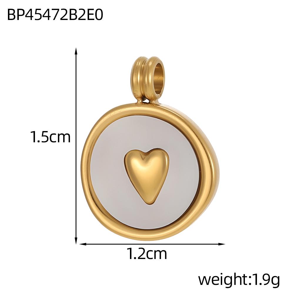 CARLIDANA New Luxury Love Heart Necklace Oval Pearl Pendant Jewelry White Shell Inlaid Zircon Heart Charms Pendant Accessories