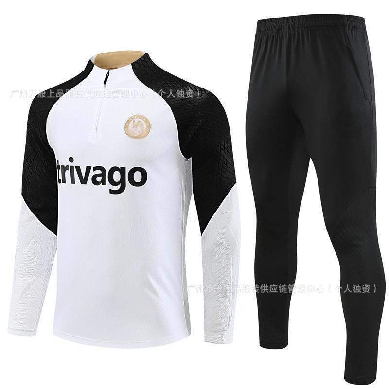 Chelsea Soccer Training Jersey Long Sleeve Unisex Adult Kids Sportswear Breathable Quick Dry Football Practice Top
