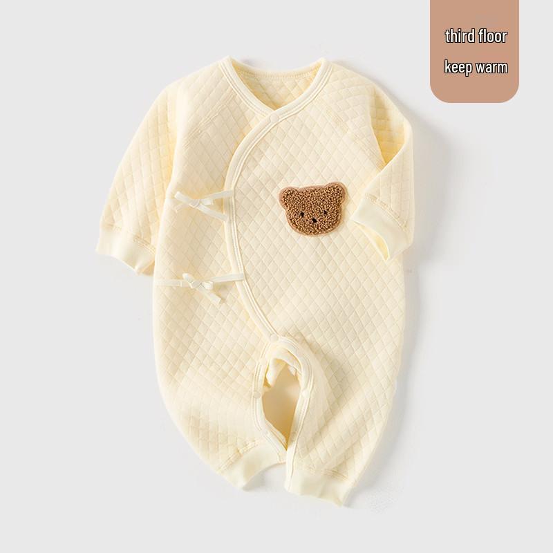 

Детский ромпер с хлопковым наполнителем: Теплый, тонкий хлопковый костюм для ползания для мальчиков и девочек - Идеально подходит для весны, осени и зимы 66 cm