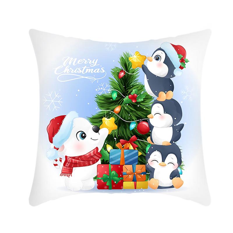 

Новая рождественская наволочка с рисунком для домашних животных, наволочка для сна, подушка с принтом 40x40cm