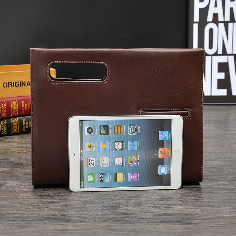 Men's One-shoulder Crossbody Bags Korean Retro Business Casual Car Stitching Waterproof Zipper Handbag