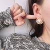 Vintage Loop Without Piercing Large Imitation Pearl Earrings Women's Luxury Clip On Earrings