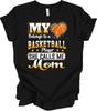 My Heart Belongs To a Basketball Player Mom Shirt