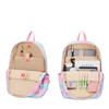 Three-piece Gradient Rainbow Print SchoolBag Large Capacity Backpack for Primary and Secondary School Students