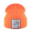 Hats For Knitted Fashion New Men Women Wolf Pattern Skullies Beanies Unisex Knitting Streetwear Hip Hop Bonnet Caps Kpop Gorras