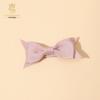 Korean Handmade Pink Bow Hair Clips for Girls