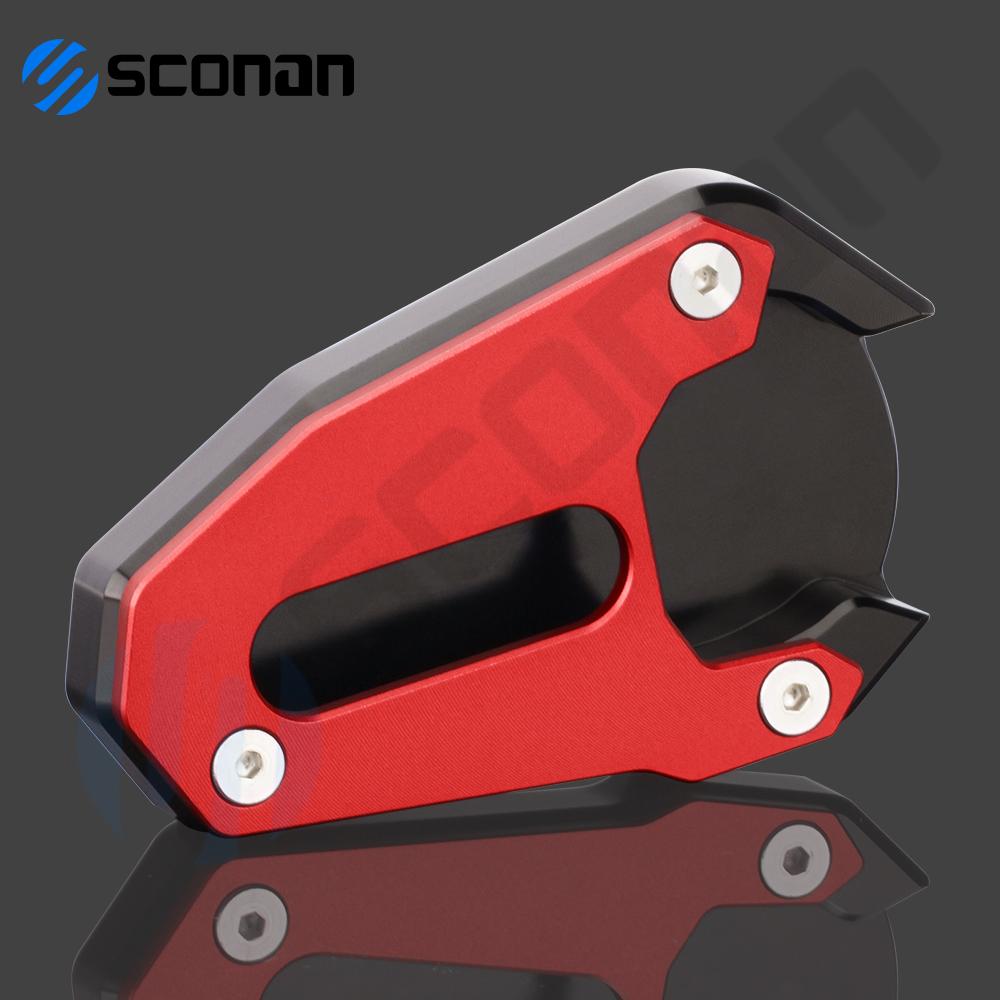 Motorcycle Side Stand Pad Plate Kickstand Enlarger Support Extension Pad For SUZUKI Gladius SFV 650 SFV650 2009 - 2016 2017