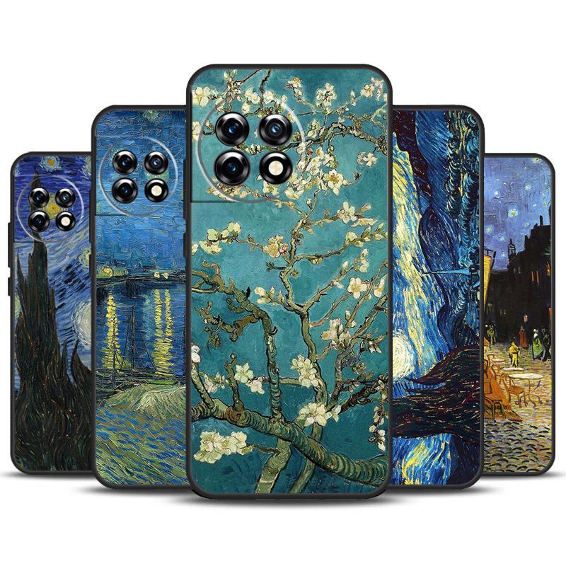 Van Gogh Art Oil Painting Case For OnePlus 12 11 9 10 Pro 9RT 10T 10R 12R OnePlus Nord CE 2 3 Lite 2T N10 N20 Cover