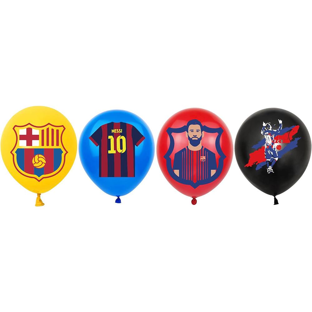 30pcs Barcelona Messi Football Party Included a Banner Cake Toppers Balloons