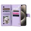 Crossbody Cards Solt Wallet Leather Bling Zipper Bag Purse Case For iPhone 15 16 Pro Max 14 13 12 11 XS XR Plus Glitter Cover