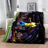 Neymar's Yellow Green Gesture Blanket Soft & Cozy Suitable for Seaside Office Chair for All Occasions Modern Gift for Travel Home Birthdays