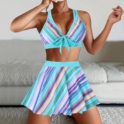Damenmode Sexy Blumendruck Bikini Set Strand Badeanzüge Zweiteiliger Badeanzug Übergröße Badeanzug Strandkleidung Badeanzug Biquini Badeanzug