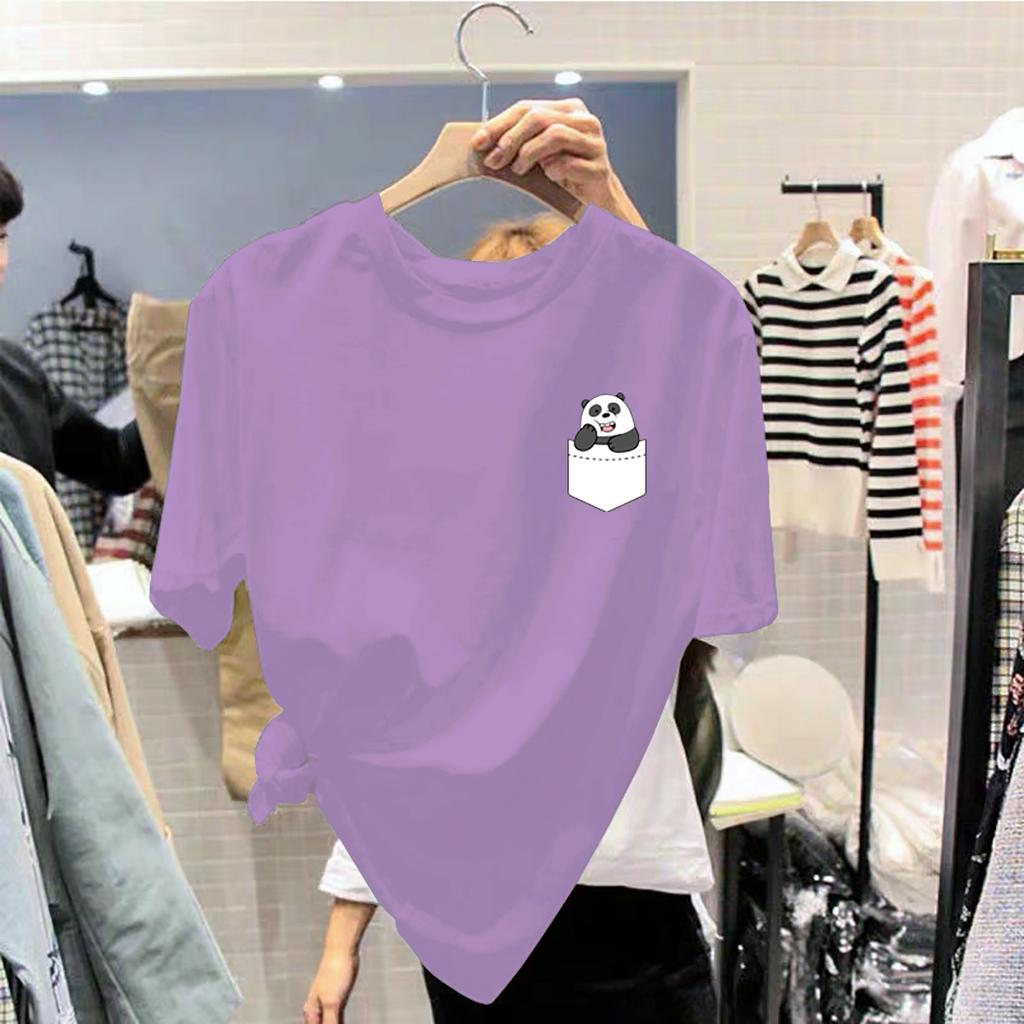 Cotton Unisex T Shirt for Women Korean Fashion Loose Teen Oversized Plus Size Tops On Sale Printed Graphic Os
