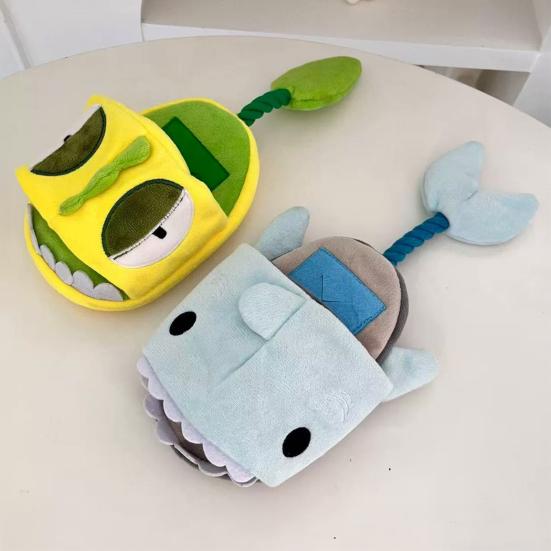 Treat Hiding Dog Toy Squeaky Shark Crocodile Slipper Dog Chew Toy Interactive Tug of War Toy Snuffle Puzzle Toy for Dogs Mental Stimulation