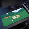 Cute Green Plant Computer Mouse Mat Office Large Gaming Mouse Pad Rubber Mousepad Gamer Locking Edge Desk Mat NonSlip Carpet XL