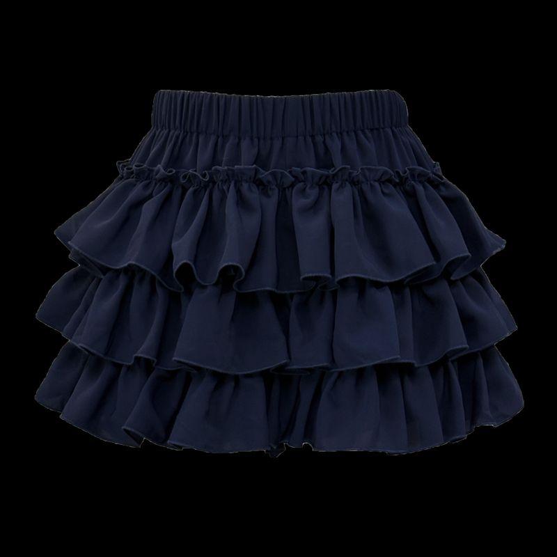 

Achai s Plus size JK Original Preppy Sailor Collar Sailor Suit Slimming Versatile Cake Skirt Short dress Set Summer Cyan Cake Skirt XL