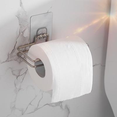 1PC Stal nierdzewna Wielokrotnie zmywalne haczyki Toaleta Kuchnia Uchwyt na papier Uchwyt na papier łazienkowy Akcesoria do przechowywania w łazience
