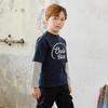  Olivan  LeTTering Logo T shirT  Navy 