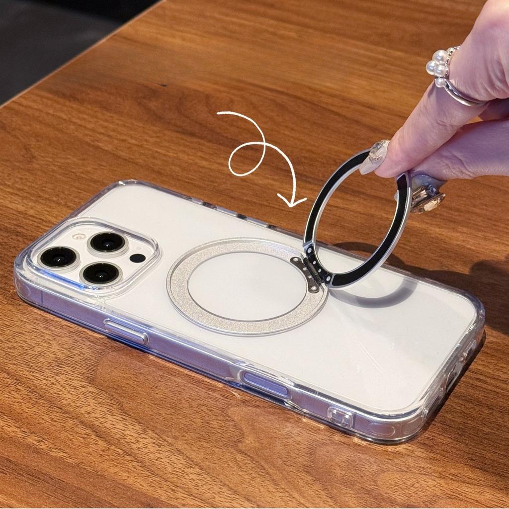 Hochtransparenter 360-Grad-Drehständer Geeignet für die IPhone 16ProMax Handyhülle