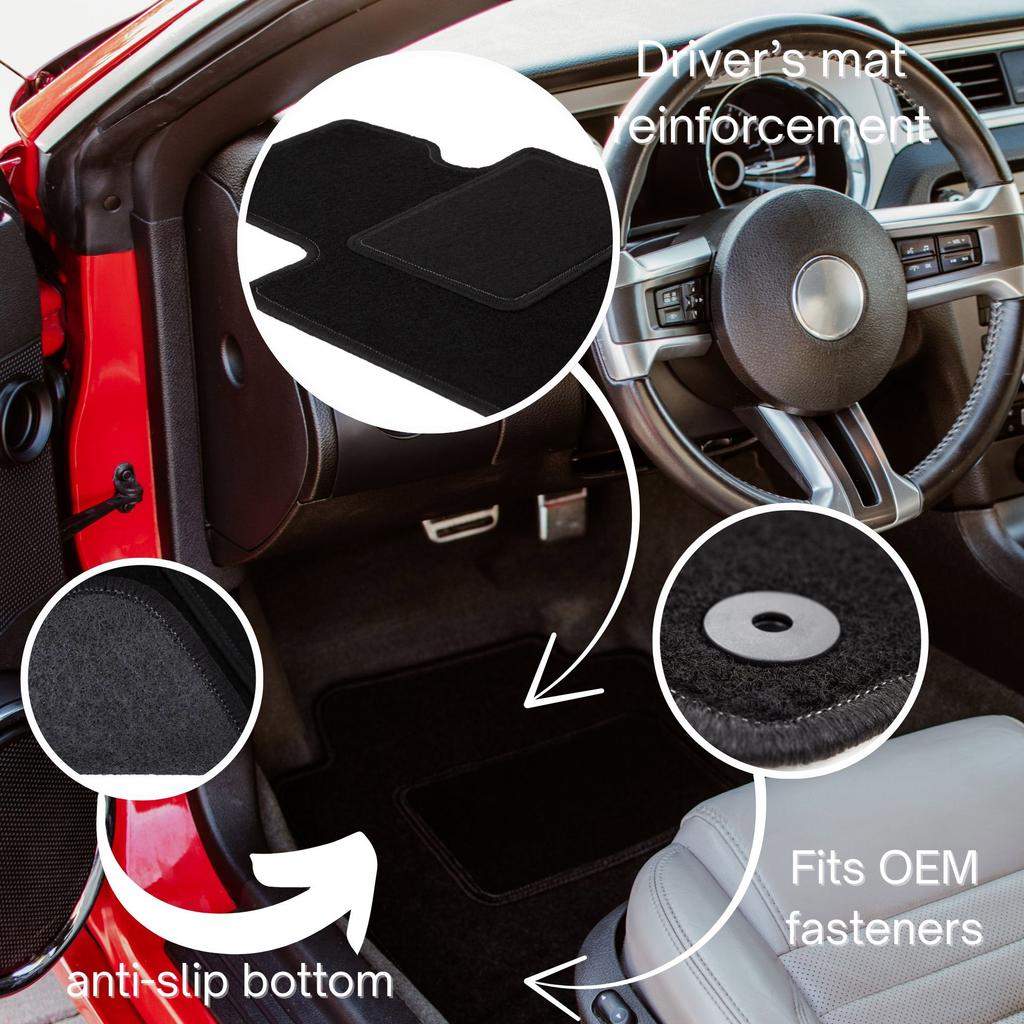 Driver Floor Mat For Mercedes Sl R129 500 Sl (1989-2001)
