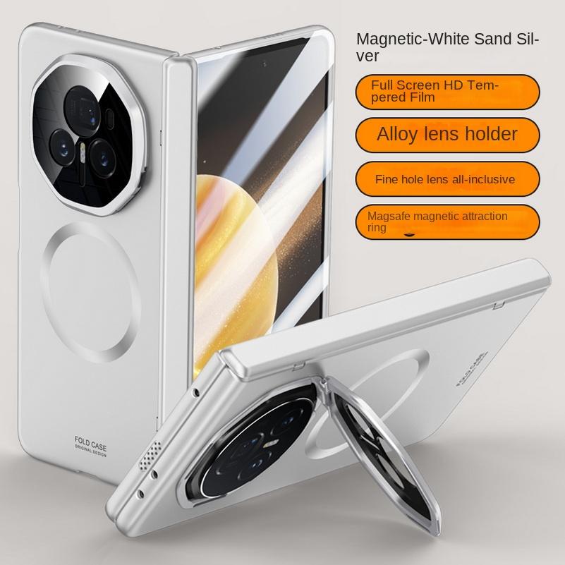 Magsafe Magnetic With Privacy Tempered Glass Flim Full Protect Case For Honor Magic V 3 Magic V3 Spring Hinge Holder Cover