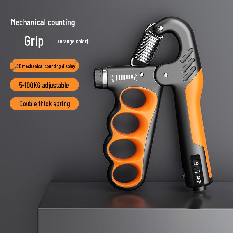 Men's Counting Hand Gripper for Arm Strength & Rehabilitation Fitness Training