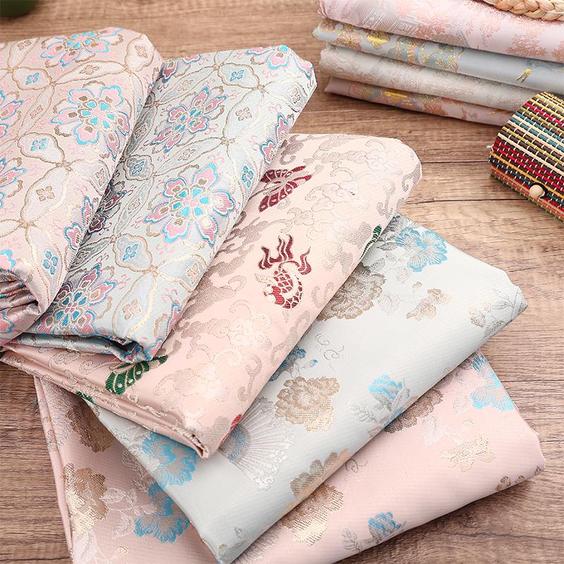 Brocade Jacquard Fabric Satin Children's Clothing Hanfu Clothing Apparel Sewing Fabric Wholesale Cloth Meters Diy Material