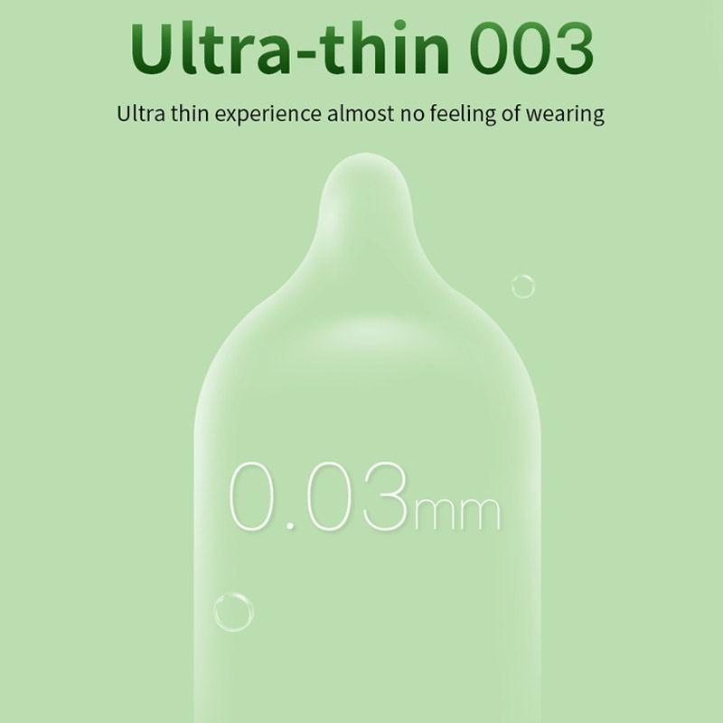 ELASUN Aloe Kwas hialuronowy Ultra Thin Delay Smooth Prezerwatywy