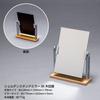 Horiuchi Mirror Industry Wooden Stand Mirror, Medium Size, Wood Grain Finish, Tabletop Mirror, Makeup Mirror, Birthday Gift