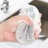 Double Sided Pot Cleaner Cleaning Rags Reusable Metal Cleaning Cloth Built-in Sponge Kitchen Pot Dish Pan Dishcloth for Wet Dry