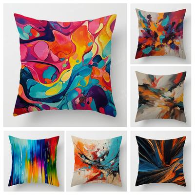 Moderne Dekorative Kissen für Zuhause Wohnzimmer Dekor Zierkissenbezug 45*45 40X40cm 60X60cm 45X45cm 50X50cm Abstrakt Sofa