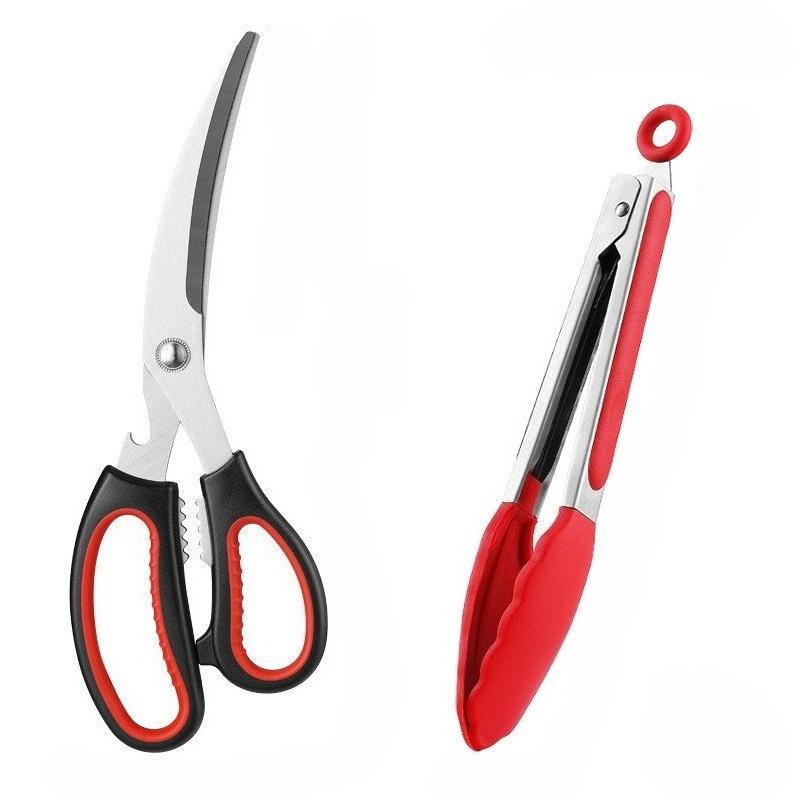 

1Pc Korean Barbecue Scissors Removable Barbecue Scissors Barbecue Clip Set Kitchen Scissors Stainless Steel Disassembly Easy To Wash