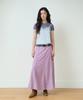 Hombadittingjeu Classic Panel Midi Skirt (Dusty Lilac)