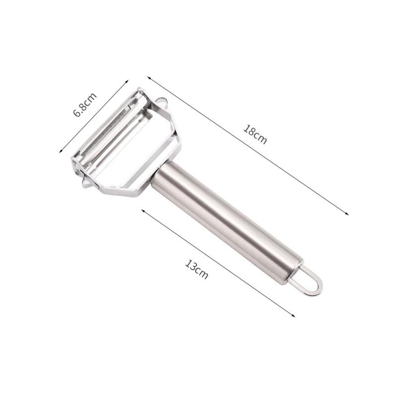 

1 шт. Многофункциональная овощечистка из нержавеющей стали, терка для овощей, фруктов, картофеля, огурцов, портативный острый кухонный инструмент
